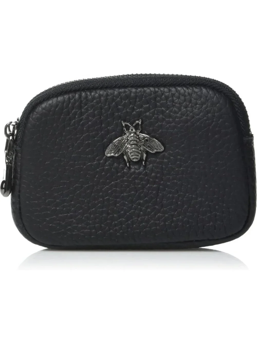 Stylish RFID Leather Card Holder Wallet for Women | Zipper Coin Purse & ID Case